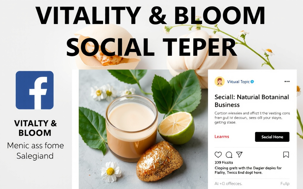 Lush natural landscape with subtle product placement